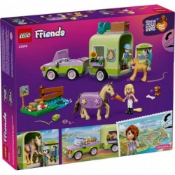 LEGO Friends 42695 Przyczepa do przewozu źrebaków