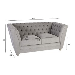 Sofa WATSON 2-seater, greyish beige