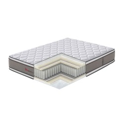 Vedrumadrats HARMONY DUO BLISS 160x200xH28cm, kahepoolne, rullpakendis
