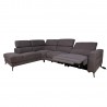 Corner sofa MERCADO LC recliner, grey