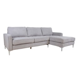 Corner sofa ROLLO RC light grey