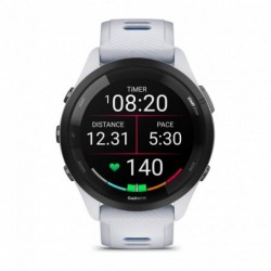 Garmin Forerunner 265 3.3 cm (1.3") AMOLED 46 mm Digital 416 x 416 pixels Touchscreen Black, White Wi-Fi GPS (satellite)