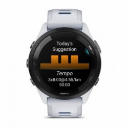 Garmin Forerunner 265 3.3 cm (1.3") AMOLED 46 mm Digital 416 x 416 pixels Touchscreen Black, White Wi-Fi GPS (satellite)