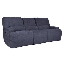 Sofa MARCUS 3-seater recliner, greyish blue