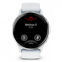 Garmin Venu 3 3.56 cm (1.4") AMOLED 45 mm Digital 454 x 454 pixels Touchscreen Silver, White Wi-Fi GPS (satellite)