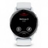 Garmin Venu 3 3.56 cm (1.4") AMOLED 45 mm Digital 454 x 454 pixels Touchscreen Silver, White Wi-Fi GPS (satellite)