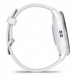 Garmin Venu 3 3.56 cm (1.4") AMOLED 45 mm Digital 454 x 454 pixels Touchscreen Silver, White Wi-Fi GPS (satellite)