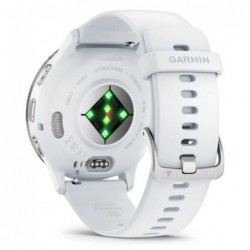 Garmin Venu 3 3.56 cm (1.4") AMOLED 45 mm Digital 454 x 454 pixels Touchscreen Silver, White Wi-Fi GPS (satellite)