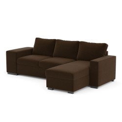 Corner sofa bed ELTON brown