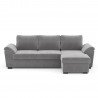 Corner sofa bed HUDSON light grey