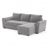 Corner sofa bed HUDSON light grey