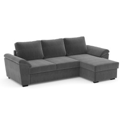 Угловой диван-кровать HUDSON темно-серый