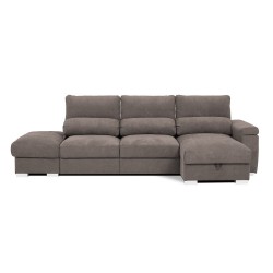 Corner sofa bed SIDNEY brown