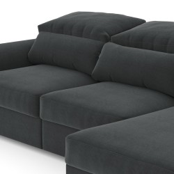 Угловой диван-кровать TITTO темно-серый
