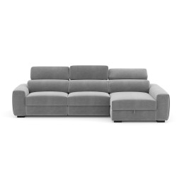Corner sofa DUKE dark grey