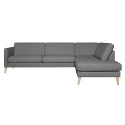 Corner sofa LINNEA RC dark grey