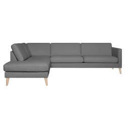 Corner sofa LINNEA LC dark grey