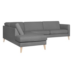 Corner sofa LINNEA LC dark grey