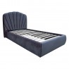 Bed EVA with mattress HARMONY DUO NEW 90x200cm, grey velvet