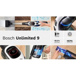 Bosch BCS931WBA stick vacuum/electric broom Battery Dry HEPA Bagless 0.4 L White 3 Ah