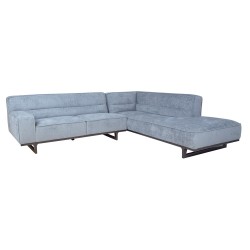 Nurgadiivan HASSO PN 272x95 240xH79cm, hõbehall