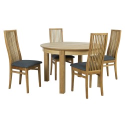 Dining set CHICAGO NEW round table, 4 chairs (19923)