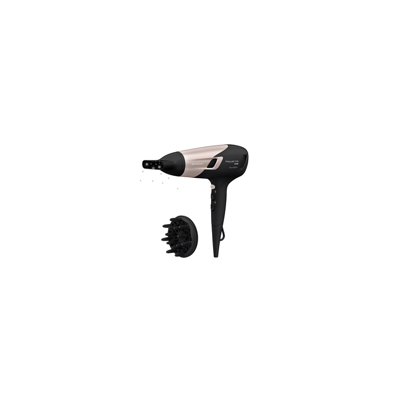 Rowenta Hair Dryer CV5831 Number of temperature settings 3 Diffuser nozzle Black