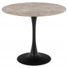 Dining table MALTA D90xH75cm, brown black