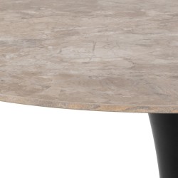 Dining table MALTA D90xH75cm, brown black