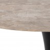 Dining table MALTA D90xH75cm, brown black