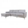 Corner sofa ROLLO LC light grey