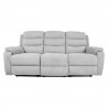 Recliner sofa MIMI 3-seater, light grey