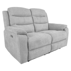 Диван-реклайнер MIMI 2-местный 153x93xH102см, электрическое кресло, светло-серый