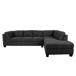 Угловой диван HELMY, правый угол 313x100   213xH86см, темно-серый