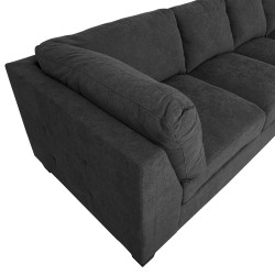 Угловой диван HELMY, правый угол 313x100   213xH86см, темно-серый