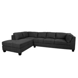 Corner sofa HELMY LC dark grey