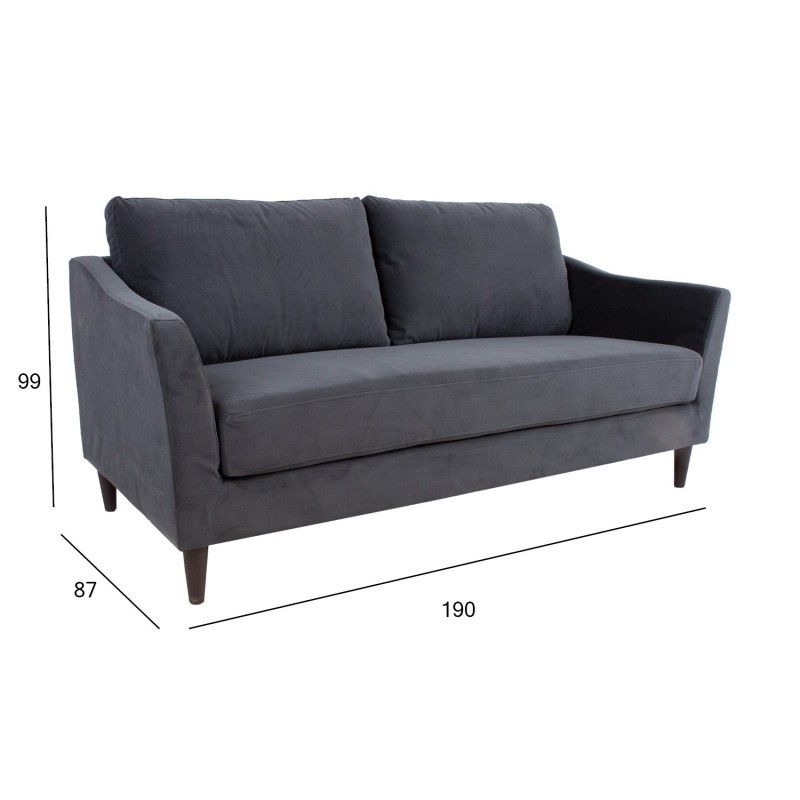 Sofa CATY 3-seater, grey