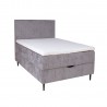Continental bed LAARA 90x200cm, grey