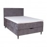 Continental bed LAARA 120x200cm, graphite
