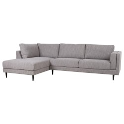 Угловой диван LISBON, левый угол, 289x92   175xH89см, серый