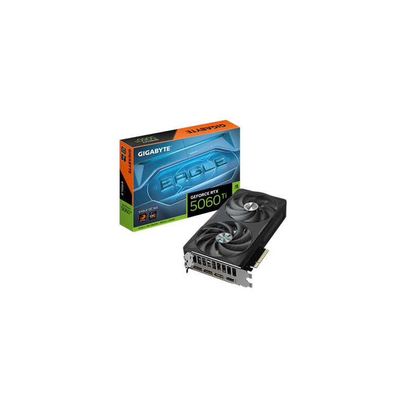 Gigabyte GeForce RTX 5060 Ti EAGLE OC 16G NVIDIA 16 GB GeForce RTX 5060 Ti GDDR7 HDMI ports quantity 1 PCI-E