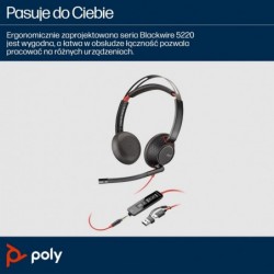 POLY Blackwire C5220 USB-C Headset +Inline Cable
