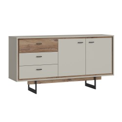 Cabinet RIVERO 160x40xH83cm, oak grey