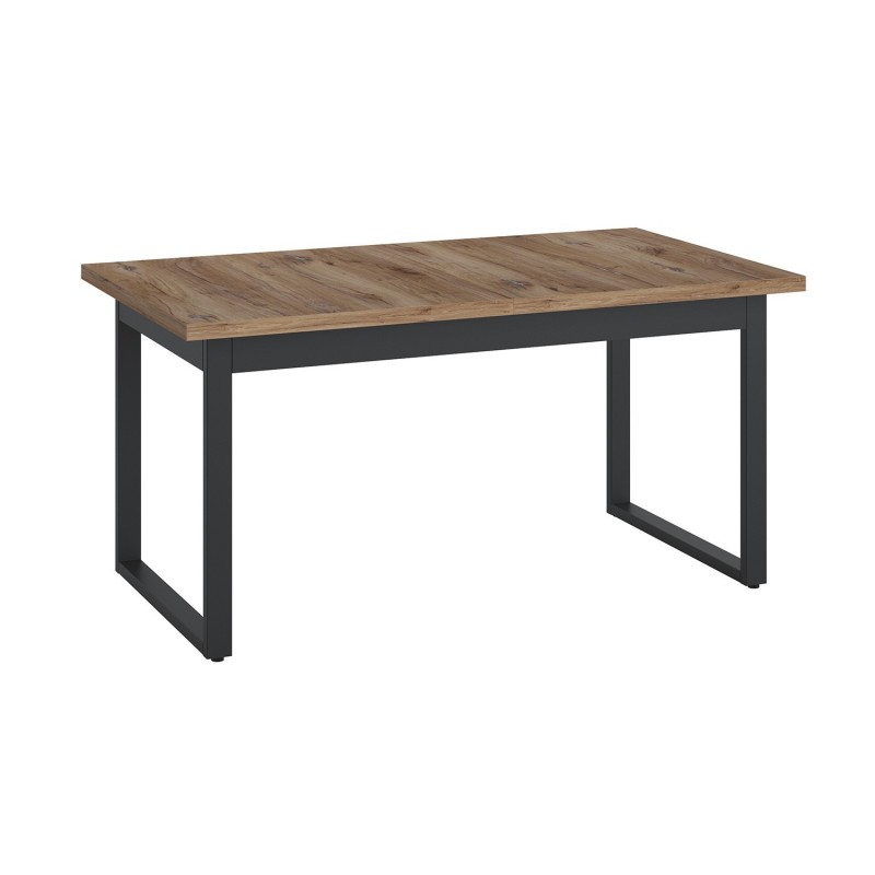 Dining table RIVERO 160 240x90xH79cm, oak black