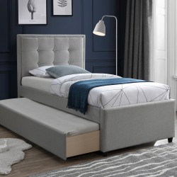 Bed OSWALDO 90x200cm, platinum grey