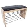 Shoe rack-bench BENO 79,5x30xH50cm, light oak