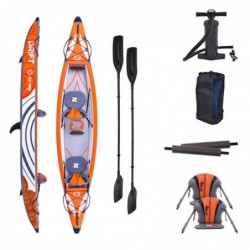 Two-seat inflatable kayak...