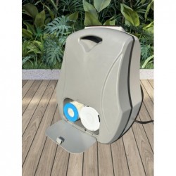 Avenli Spa Osaka Hard-wall Black Leather Jacuzzi, 4-6-seater