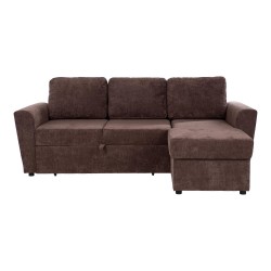 Corner sofa bed INGA brown