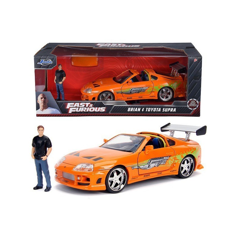 JADA The Fast and the Furious Brian's Toyota Supra Action Figure 1:24 Car